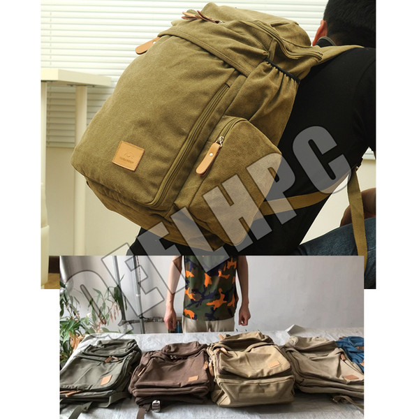 Outdoors packs Backpack Fashion knapsack Computer package Big Canvas Handbag Travel bag Sport&Outdoor Packs Laptop bag Schoolbag QB424