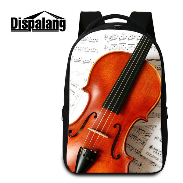 Violin Printing Notebook Laptop Backpack For Teenage Girls Boys Large Capacity Men's Business Traveling Backpacks Unisex Bagpacks Sac A Dos