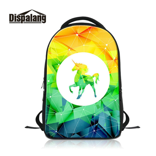 Caroon Unicorn Design Outdoor Backpack For Laptop Women Large Capacity Travel Bagpack College School Bags Girls Hip Hop Rugtas Knapsack Pack