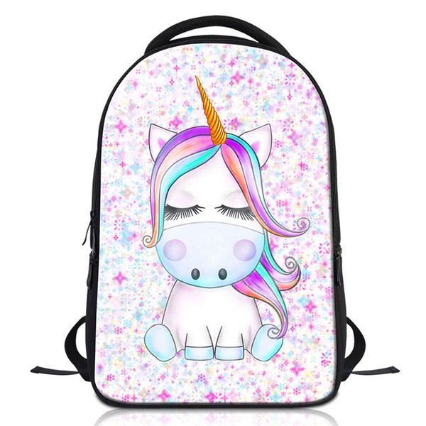 Women Fashion Laptop Backpack For 14 Inch Notebook Unicorn Animal Prints School Bag For College Students Adult Travel Shoulder Bag Bagpacks