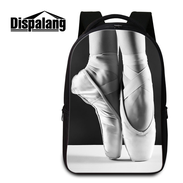 Ballet Toe Shoe Laptop Backpacks for Girls Cute School Bags Fashion Bookbag for Middle School Students Travel Back Pack Mochila Escolar Kids