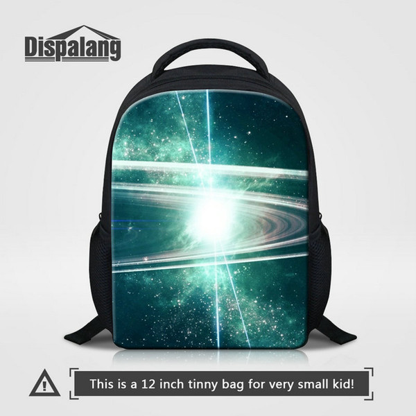 Universe Space Designer Unisex Bags Backpack 12 Inch Small School Bag Kids Kindergarten Bookbags Children Tavel Outdoor Rucksack Baby Rugtas