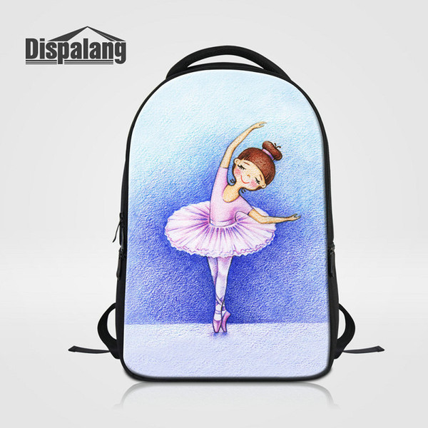 Brand Designer Laptop Backpack For Women Daily Bagpacks Ballet Girl Print School Bags For Teens Girls Bookbag Mochila Female Rucksack Rugtas