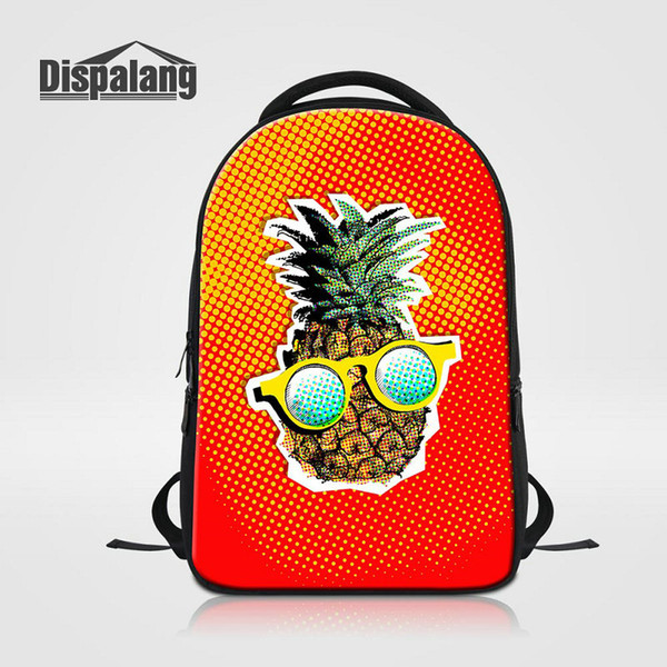 14 Inch Laptop Backpack For Women Unique Fruit Pineapple School Bags Rucksack For Teenage Girls Female Bagpacks Rugtas College Mochilas Pack