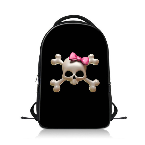 Mens Womens Laptop Notebook Backpack 3D Print Skull School Bag For College Students Teens Outdoor Traveling Shoulder Bags Adult Bagpack Pack