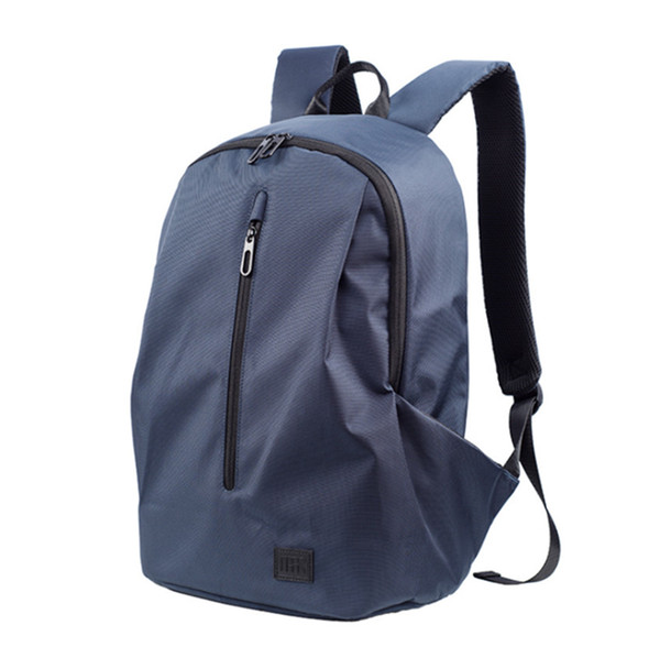 Men's Backpack Business Casual Double Backpack Pure Color Oxford Cloth Computer Bag Fashion Backpack