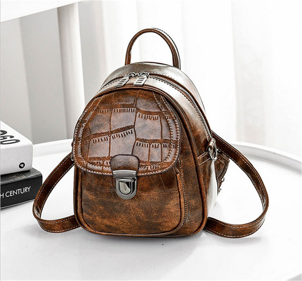 New Crocodile - Print Backpack Multi-Functional Woman's Backpack Fashion Small Backpack