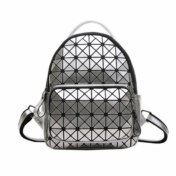 Geometric Rhombic Bag School Bag Fashion Backpack 2019