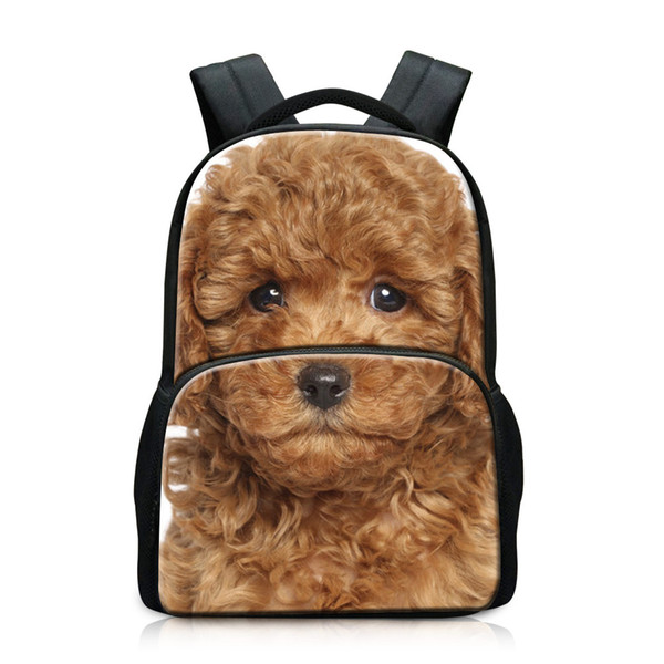 Daily Pack Apply to High School Students Most Popular Book Bags for Child Laptop Package for Travelling School Backpacks for Girl Cute Dog