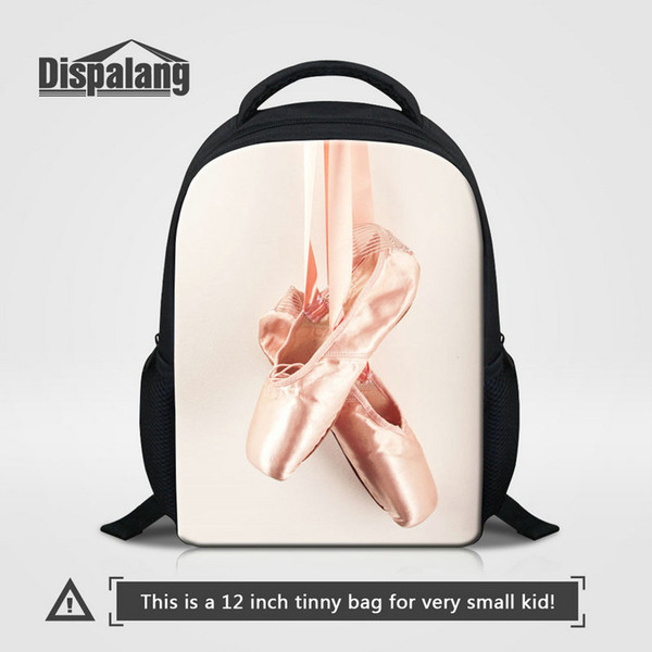 Girls Lovely Backpack Ballet Shoes Print School Bags Bookbags For Children Fashion Shoulder Bag Best Gift Bagpack Kid Pretty Rucksack Rugzak