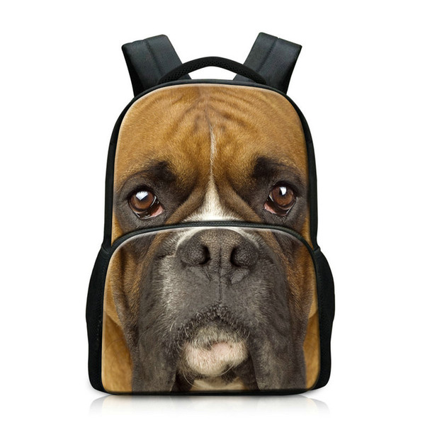 Cute Dog Prints 3D Animal Laptop Backpack Large Capacity Women Backpacks Men's Shoulder School Bag Notebook Teens Rucksack