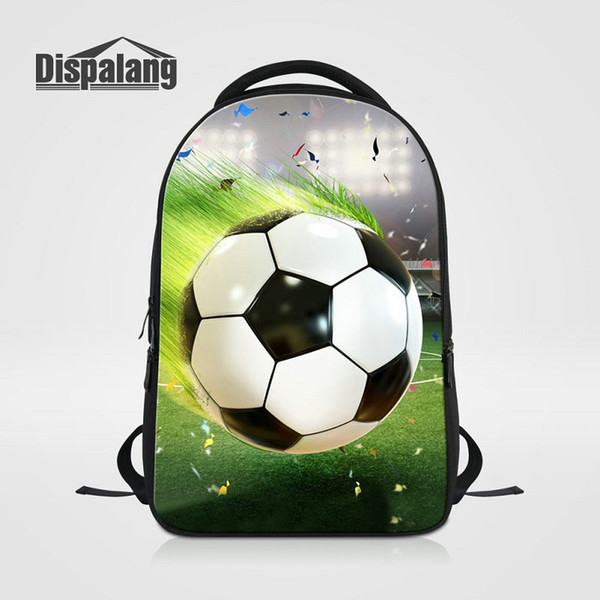 Multifunction Men 14 Inch Laotop Backpacks For Teenagers Cool 3D Football Printing School Bags Soccer Boys Fashion Mochila Basketball Rugtas