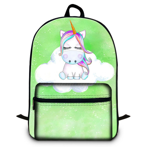 15.5 Inches Laptop Backpack For Women Office Unicorn Animal Designer School Backpacks For Girl Casual Shoulder Bags For Traveling Sac A Dos