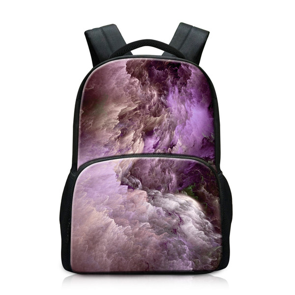 Very Good Laptop Backpacks Novel Computer Dailybags for College Students Cheap Name Brand Backpack for Men Print universe Pattern on Daypack