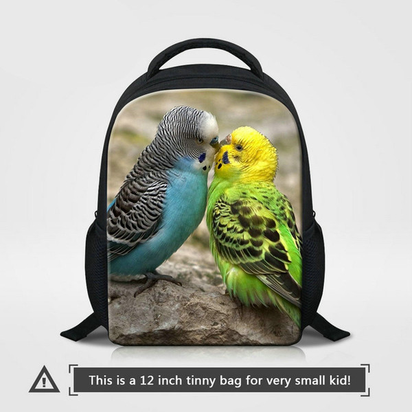 Kindergarten School Bags For Girls Boys Cute Animal Parrot Pattern Backpack To School Kids Small Bagpack For Traveling Children Mini Bookbag