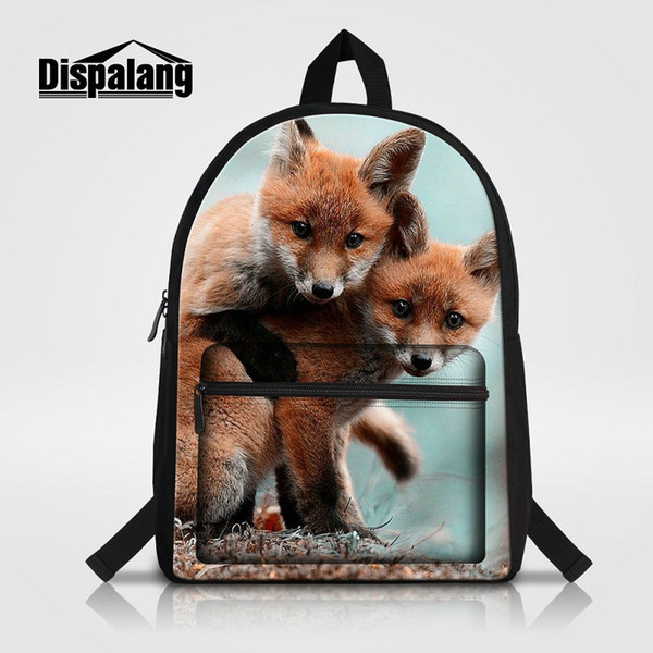 Men Women Laptop Backpack Colorful Fox Animal Printing Children School Bag Mochila Feminina Cool Bookbags For Teenage Boys Rugtas Travel Bag