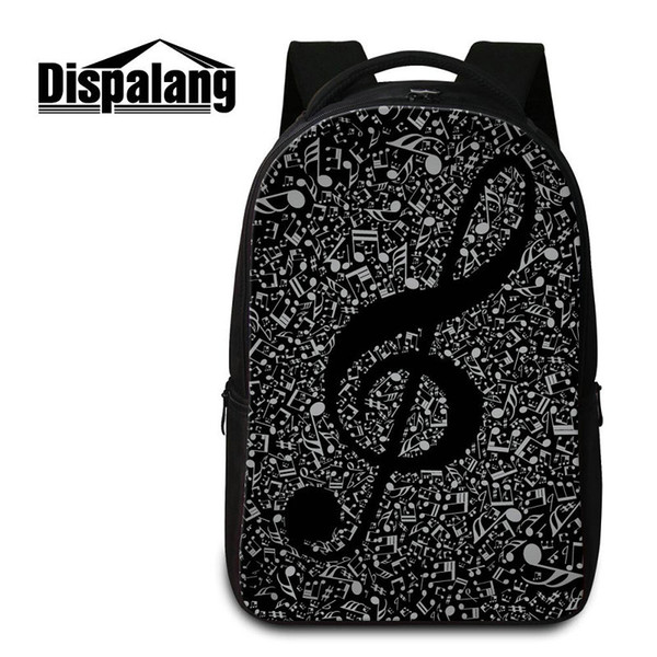 Unique Design Stylish Laptop Backpack For women Travel Bagpacks Musical Note Pattern Schoolbags Bookbags For Middle School Students Mochilas