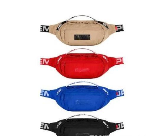 Sup 18SS Waist Bag 44th Unisex Fanny Pack Fashion Men Canvas Men Messenger Bags 17AW Shoulder Bag