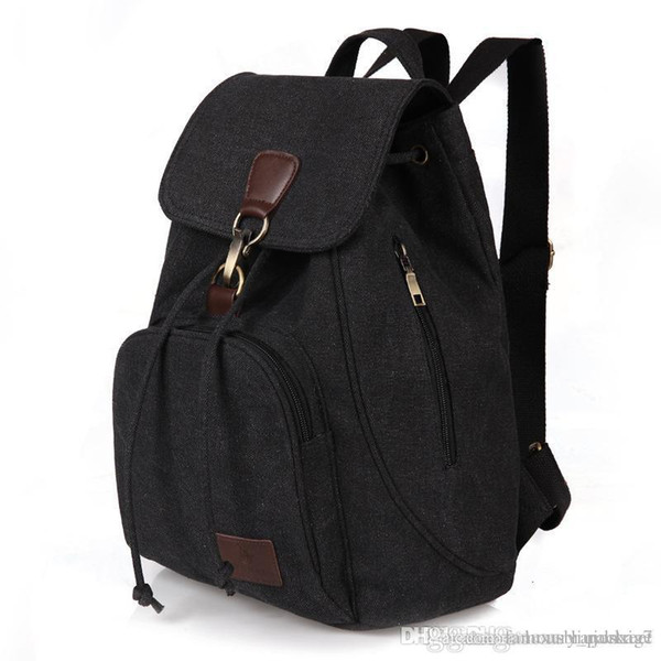 New retro tide girls outdoor canvas backpack bag fashion backpack factory wholesale