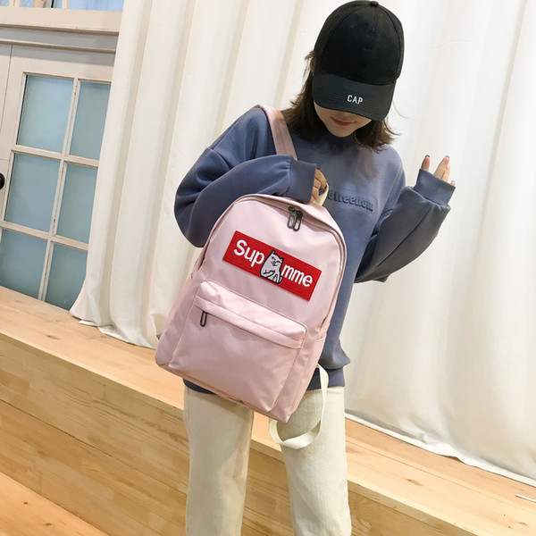 2018 new canvas shoulder bag female multi-functional student bag fashion trend Messenger bag