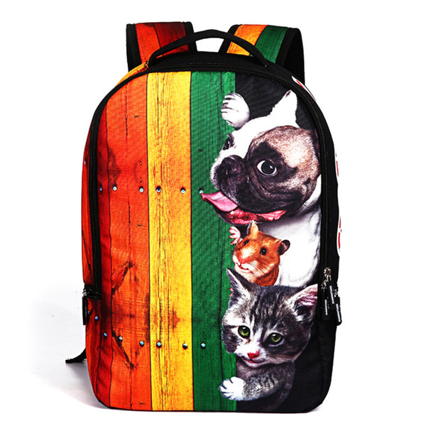 Animal printing Backpack P
8000
olyester fiber STREETWEAR travel bag High-capacity fashion Trend Computer bag book package New style