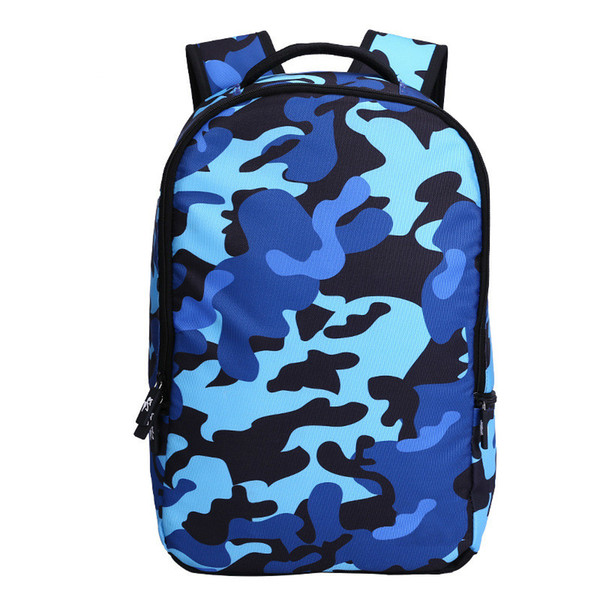 camouflage Backpack Polyester fiber STREETWEAR travel bag High-capacity fashion Trend Computer bag New style