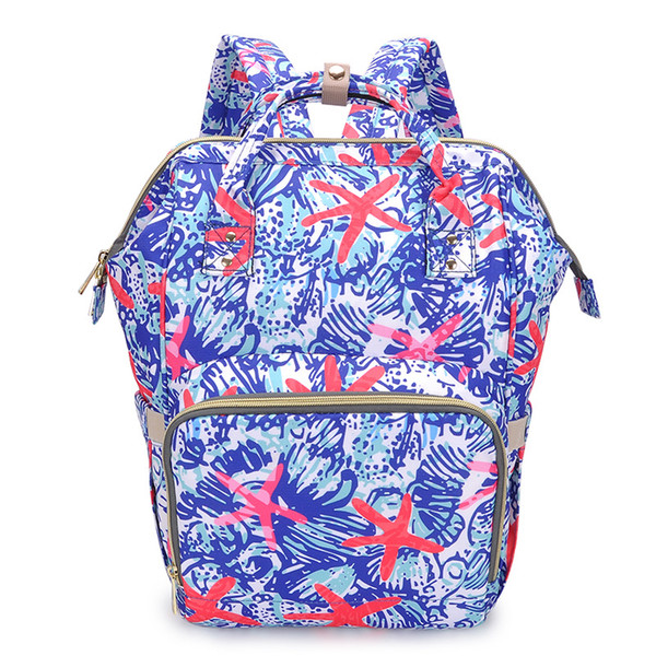 Lilly Inspired Pulitzer Mommy Backpacks Baby Diaper Mom Nappies Mother Backpack Maternity Large Desinger Nursing Outdoor Travel Bags