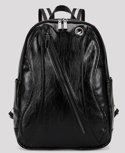 Men's Backpack bag leather travelling bag luggage bag schoolbag 8800# size 40x29x13cm