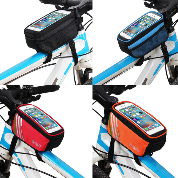 Touch Screen Bicycle Mount Bag Waterproof Touch Screen Bicycle Bags Cycling Bike Front Frame Tube Bag