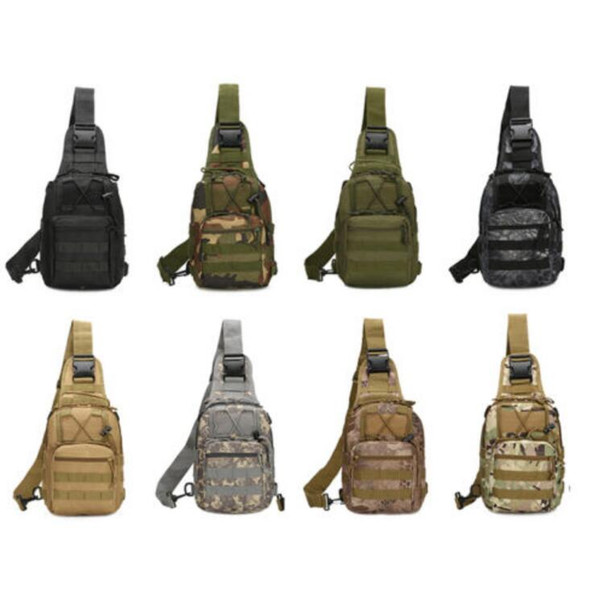 Outdoor Riding Bag Shoulder Military Tactical Backpack Travel Camping Hiking Trekking Bag 10 Colors (28*18*13 cm)