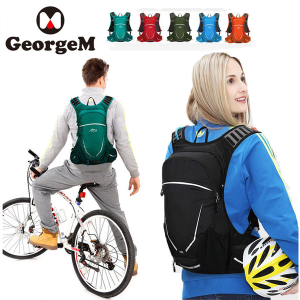 GeorgeM Waterproof Cycling Backpack Ultralight Nylon Bag Riding MTB Bike Travel Camping Hiking Backpack Laptop Bag Gym Bags