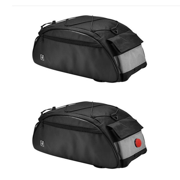 Bicycle Bag 10L Bike Rear Rack Bag Bicycle Shelf Utility Shoulder Pack Riding Supplies With Light