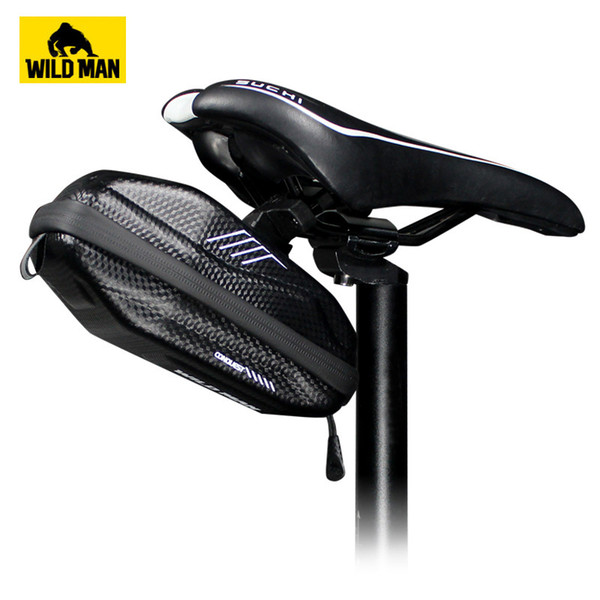 WILD MAN New Anti-Press Cycling Saddle Bag Waterproof Bicycle Seat Bag Rainproof Tools Pouch Bike Equipment