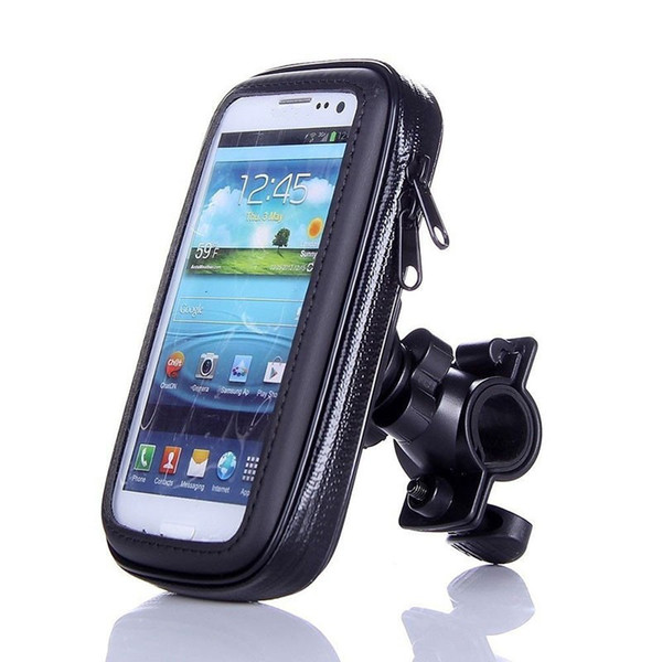 Universal Bicycle Motorcycle Phone Holder Mobile Stand For Samsung iPhone GPS Bike Moto Holder Waterproof Bag Bike Accessories