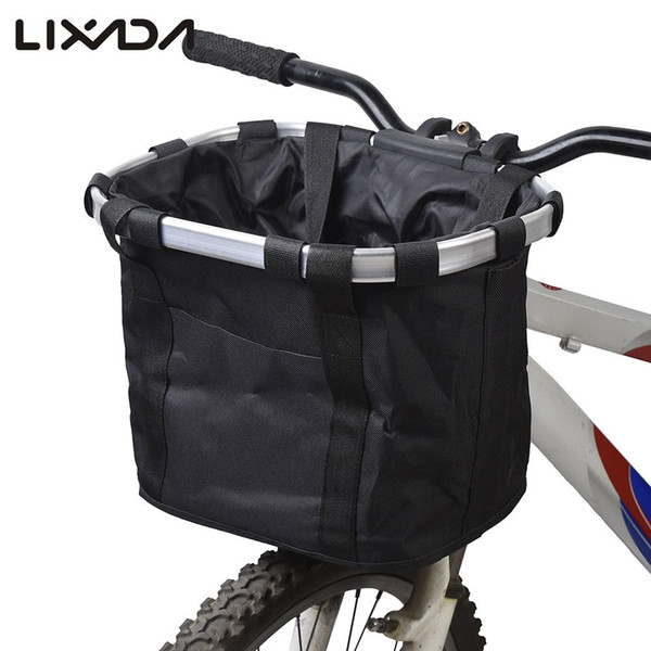 Bicycle Basket High Quality Bicycle Aluminum Alloy Frame Pet Carrier Bike Detachable Cycle Front Carrier Bag Pet