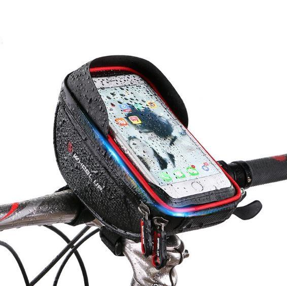 Bicycle bag water splash proof touch screen mobile phone bag mountain bike front beam bag