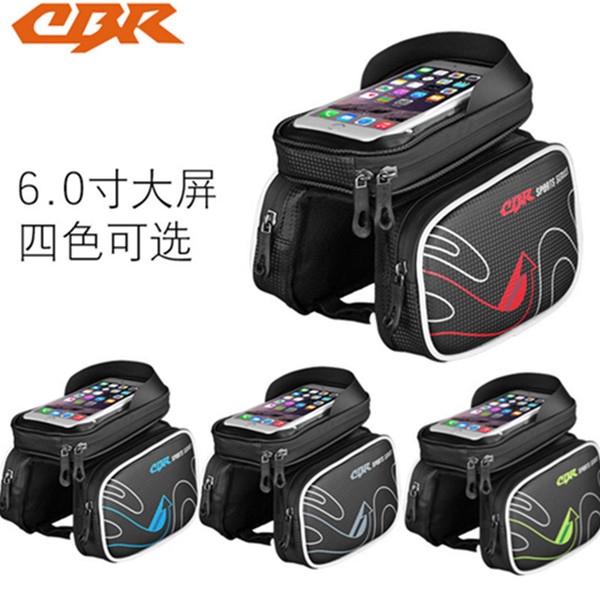 Bicycle Bag Waterproof Anti collision High Capacity Anti Fouling Phone Holder 6inch Touch Screen Reflective mtb Bike Bicycle bag