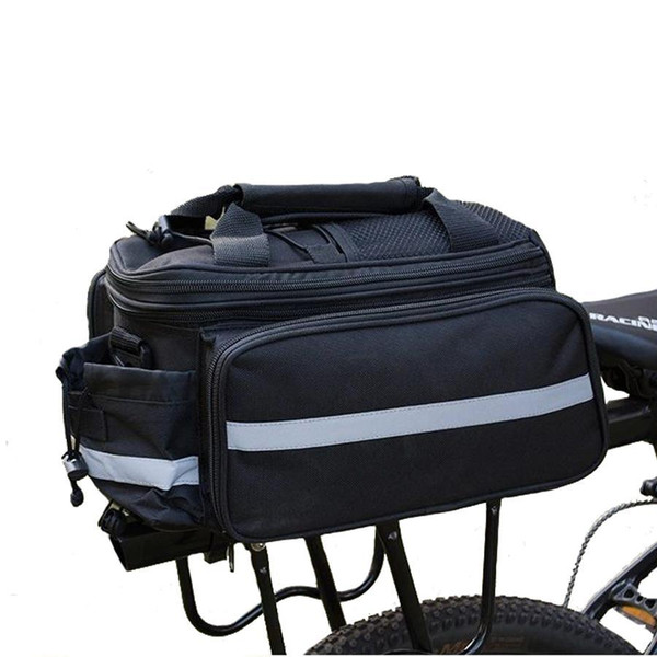 NEWBOLER Bike Bicycle Bag Rear Carrier Bags Rear Pack Waterproof Trunk Pannier Package Larger Capacity With Rain Cover