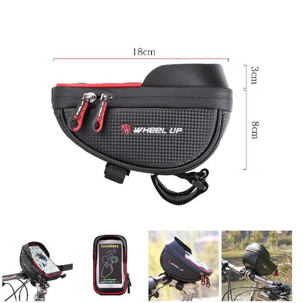 NEW Bicycle Sun Visor Waterproof Bag TPU Touch Screen And 6.0 Inch Screen Mobile Phone Bag Handlebar Bags