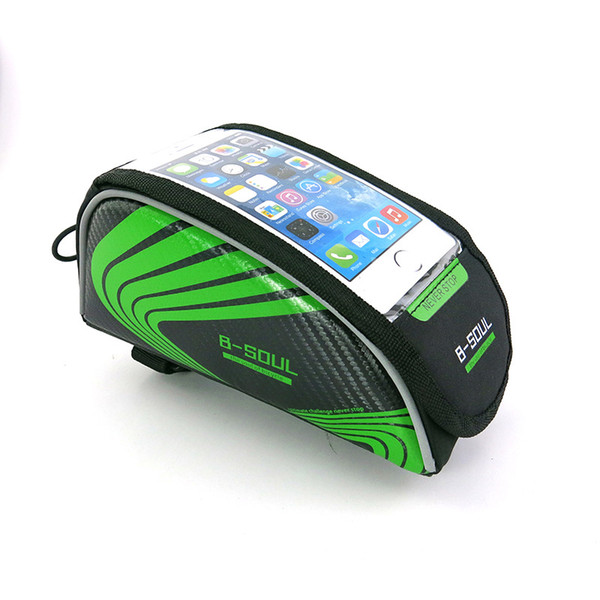 Top tube covered mountain bike saddle bag front girder bicycle fitting bag bicycle hatchcover mobile phone