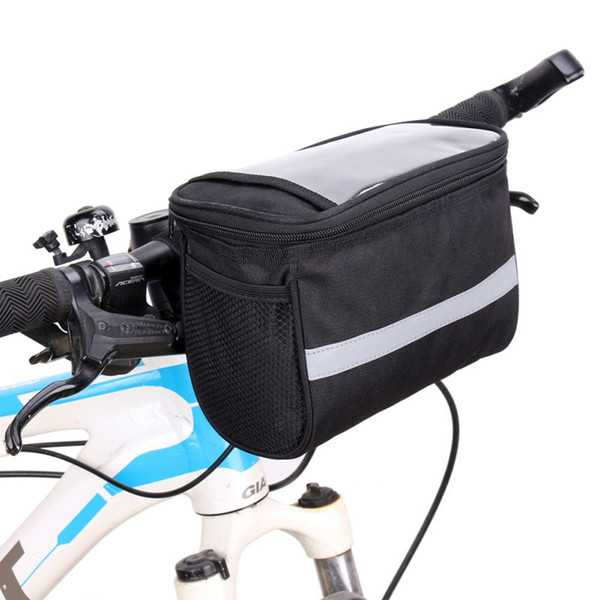 600D Large Capacity Bike Front Basket Durable Waterproof Tube Handlebar Bag Outdoor Sport Accessories Bicycle Bags