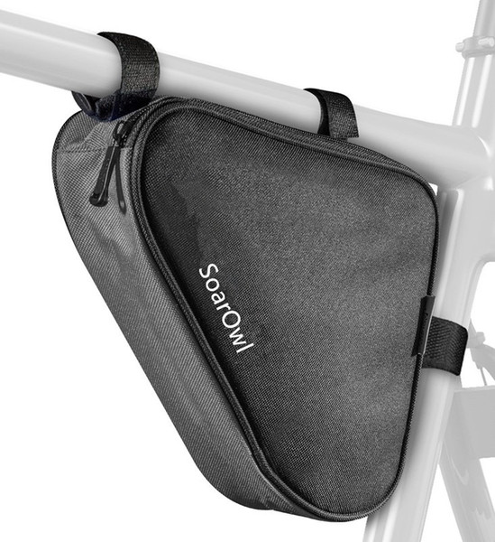 Bicycle bicycle package front tube frame mobile phone waterproof bag triangle bag frame bracket accessories