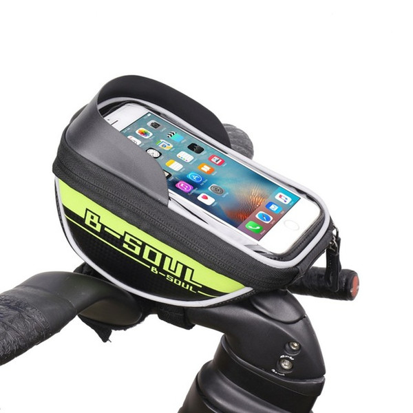 B-SOUL Outdoor Cycling Bicycle 6.0 Inch Road Bike Cycle Front Bag Phone Holder Frame Tube Stent Accessories Riding Phone Device