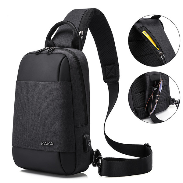 Men Business Simple Fashion Style Cross Body Bags Outdoor Sports Oxford Zipper Bags Shoulder Bags Factor Direct Wholesale Bag M1101