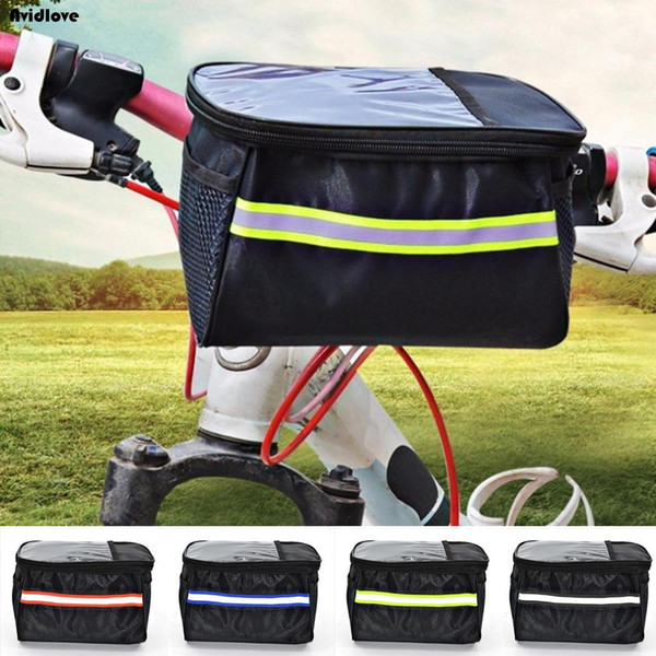 Unisex Durable Bike Bicycle Sport Waterproof Bag Black 105g Casual Front Handlebar Basket Bag