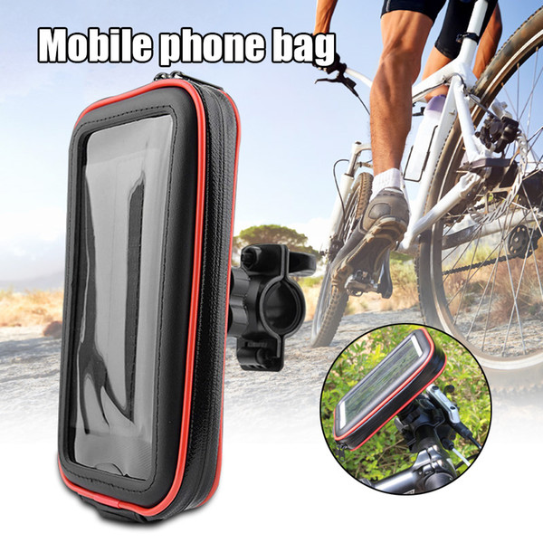 Newly Universal Bike Phone Mount Life Waterproof Phone Holder Storage Bag for Bicycle Motorcycle Handlebar BN99