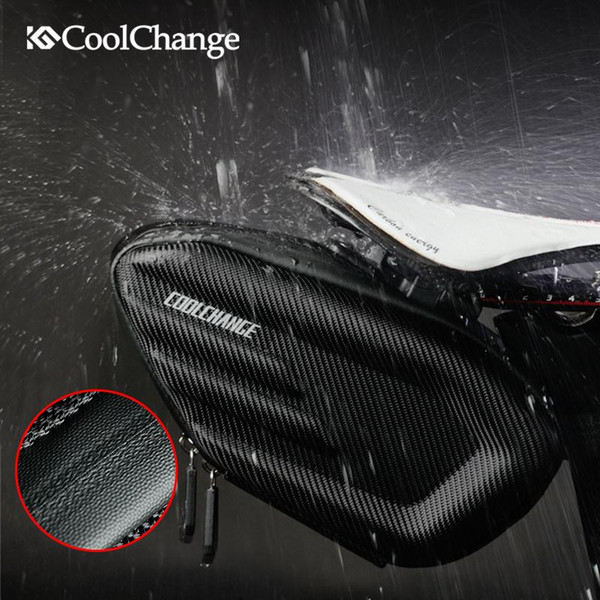 CoolChange Bicycle Saddle Bag Waterproof Bike Rear Bags Shockproof Cycling Rear Seat Tail Bag Reflective MTB Bike Accessories