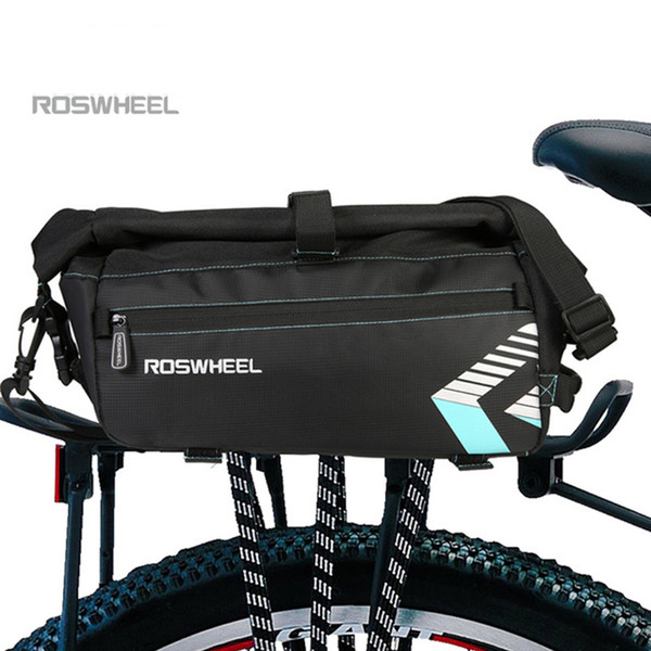 ROSWHEEL 6L Waterproof Bike Bag Bicycle Accessories Saddle Bag Cycling Mountain Bike Back Seat Rear Bags Single Shoulder