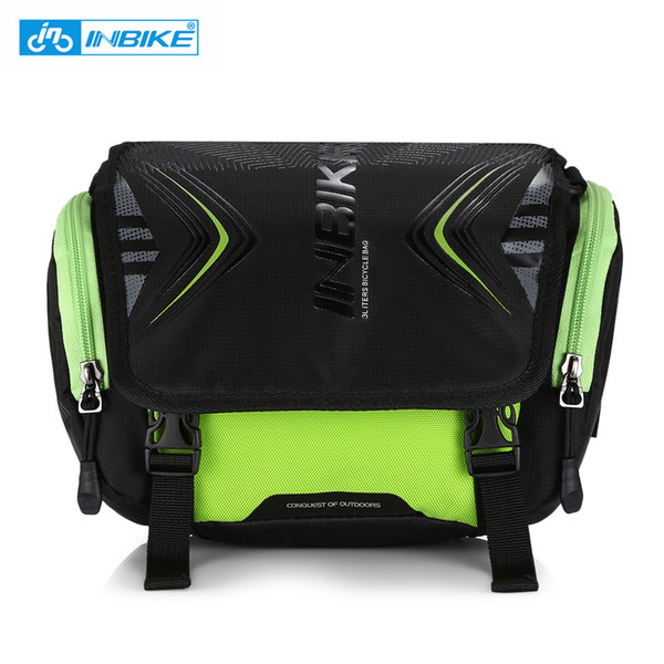 INBIKE Waterproof Bike Bag Large Capacity Handlebar Front Tube Bag Bicycle Pocket Shoulder Backpack Cycling Bicycle Accessories