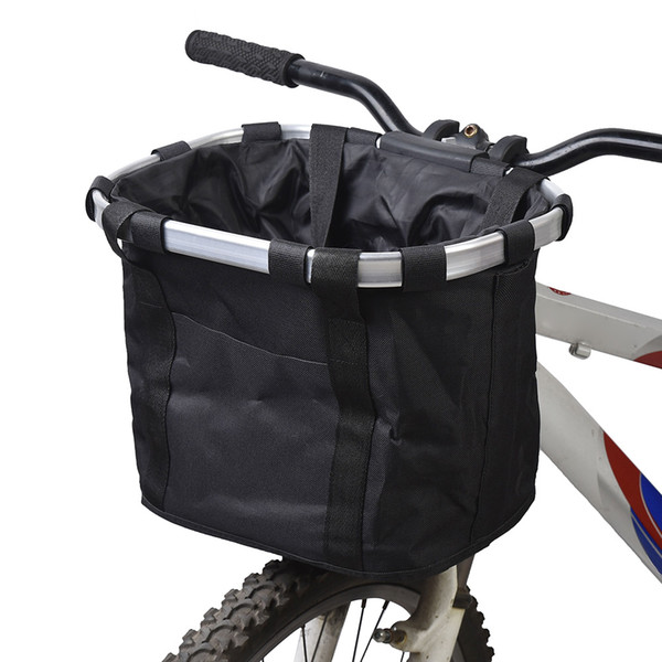 Lixada Bike Bag Bicycle Basket Bicycle Knapsack Aluminum Alloy Frame Carrier Bike Front Carrier Bag Pet Pouch Outdoor Rucksack